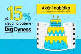 Memodo Group oslavuje desáté narozeniny, českým a slovenským zákazníkům přináší do konce června slevu až 15 % na baterie Dyness